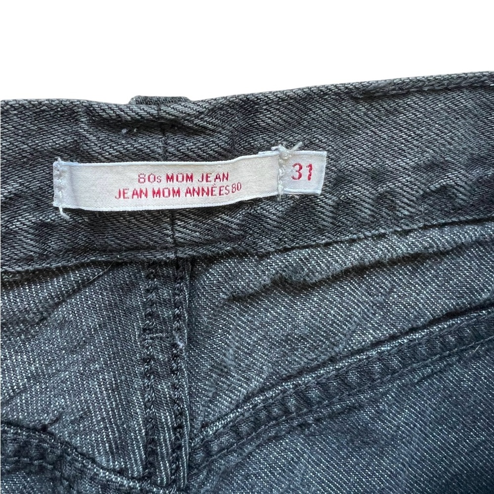 Levi’s Premium 80S Mom Jeans High-Waist Black 100% Cotton Size 28 - Picture 11 of 16